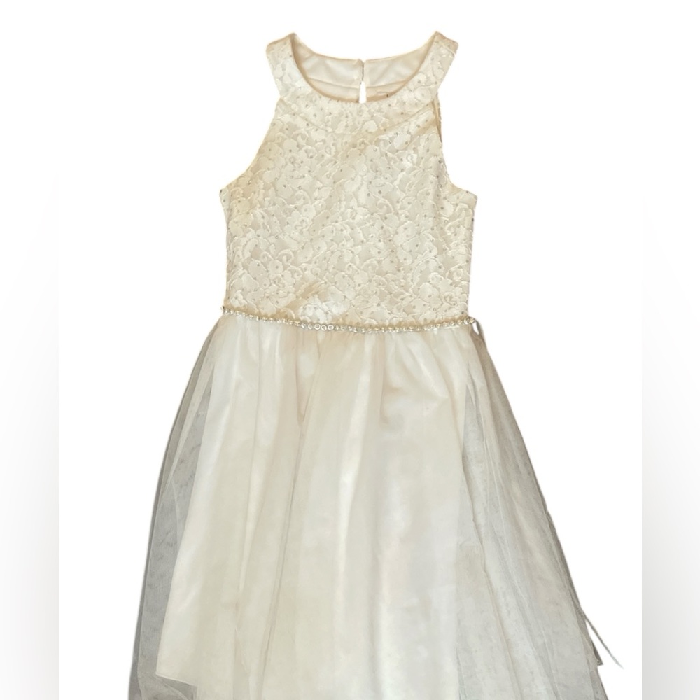 Speechless Ivory Lace and Tulle Party Dress